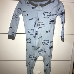 Light blue monster pajamas